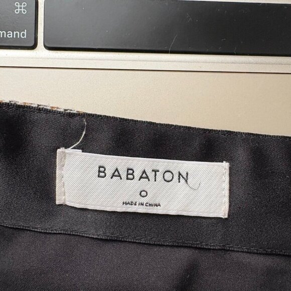 Aritzia Babaton Modern Mini Skirt Check Plaid Size 0 - Picture 7 of 8